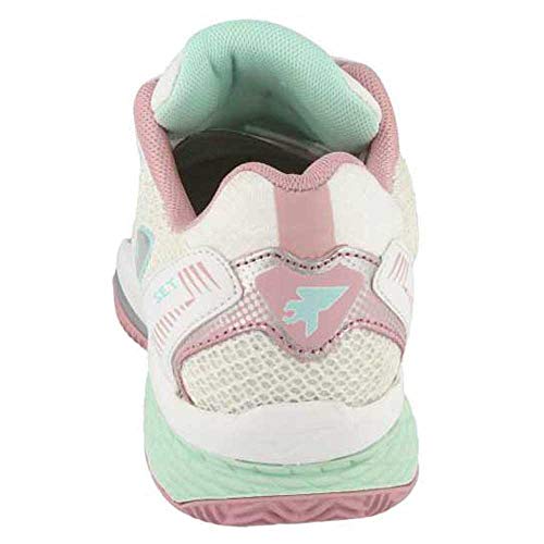 Joma Set Lady, Zapatos de Tenis Mujer, Blanco-Rosa, 39 EU