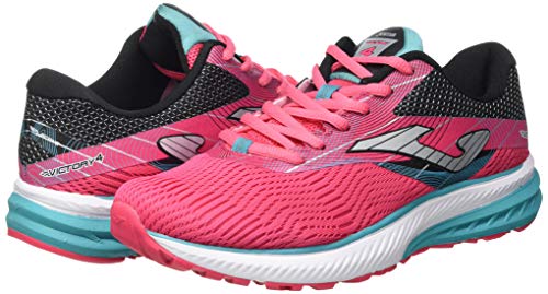 Joma Victory, Zapatillas para Correr Mujer, Fucsia-Negro, 42 EU