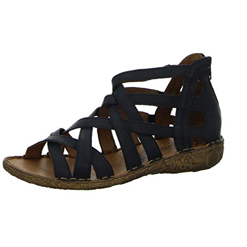 Josef Seibel 79517 Rosalie 17 Mujer Sandalia con Tiras,Sandalias Romanas,Sandalias de Gladiador,Zapatos del Verano,cómodas,Schwarz,41 EU
