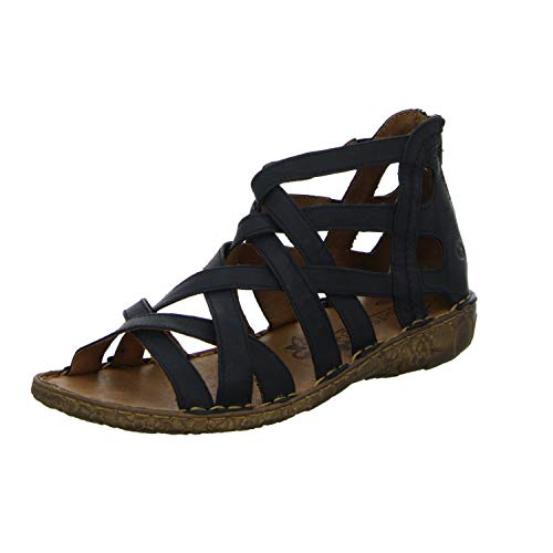 Josef Seibel 79517 Rosalie 17 Mujer Sandalia con Tiras,Sandalias Romanas,Sandalias de Gladiador,Zapatos del Verano,cómodas,Schwarz,41 EU