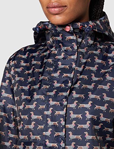 Joules Golightly Chaqueta para lluvia, Sausage Dog, 8 para Mujer