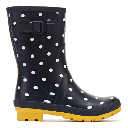 Joules Molly Welly, Botas de Agua para Mujer, Blau (French Navy Spot Fnavspt), 38 EU