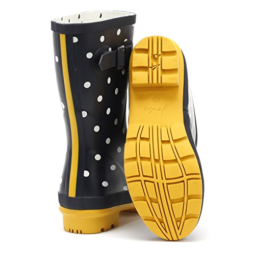 Joules Molly Welly, Botas de Agua para Mujer, Blau (French Navy Spot Fnavspt), 38 EU