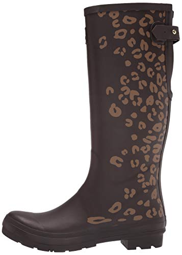 Joules Print, Botas Welly Mujer, Borde de Leopardo marrón, 36 EU