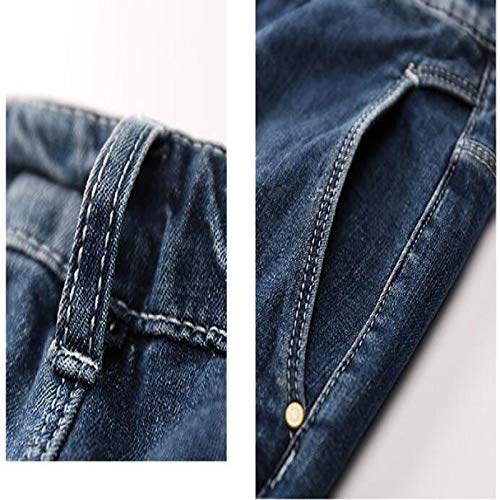 Jubaton Vaqueros de Mezclilla de Ajuste Regular y cómodos para Hombre 36