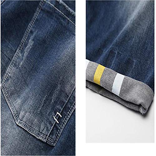 Jubaton Vaqueros de Mezclilla de Ajuste Regular y cómodos para Hombre 36