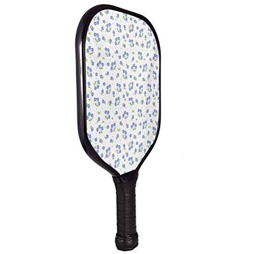 Juego de paletas de piquete floral, diseño vintage de flores de rosa con diseño de lunares y hojas verdes, con núcleo compuesto de nido de abeja con cojín y agarre cómodo.