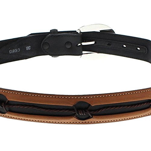 Justin Boots - Cinturón - para hombre Explorer Black 90 (36)