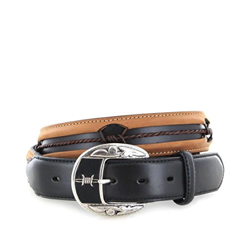 Justin Boots - Cinturón - para hombre Explorer Black 90 (36)