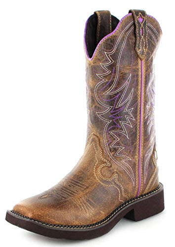 Justin Boots L2918 - Botas de piel para mujer, color marrón, color Marrón, talla 37 EU