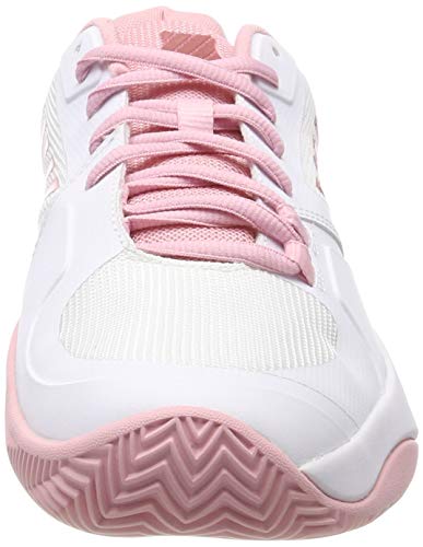 K-Swiss Aero Court, Zapatillas Mujer, Blanco/Rosa, 38 EU