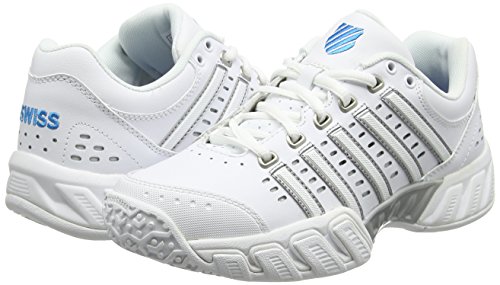 K-Swiss Performance KS Tfw Bigshot Light LTR Omni, Zapatillas de Tenis Mujer, Blanco (White/Hawaiian Ocean 38), 40.5 EU