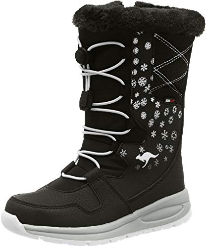 KangaROOS K-Glaze RTX, Botas de Nieve Unisex Niños, Schwarz (Jet Black/Silver 5002), 25 EU