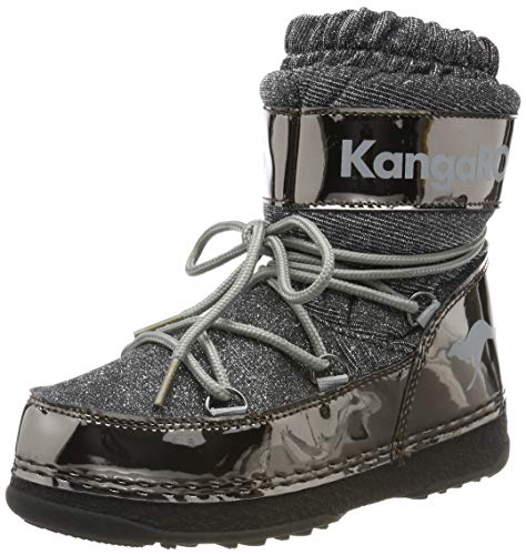 KangaROOS K-Moon, Botas de Nieve Unisex Niños, Steel Grey Metallic/Vapor Grey 2110, 32 EU