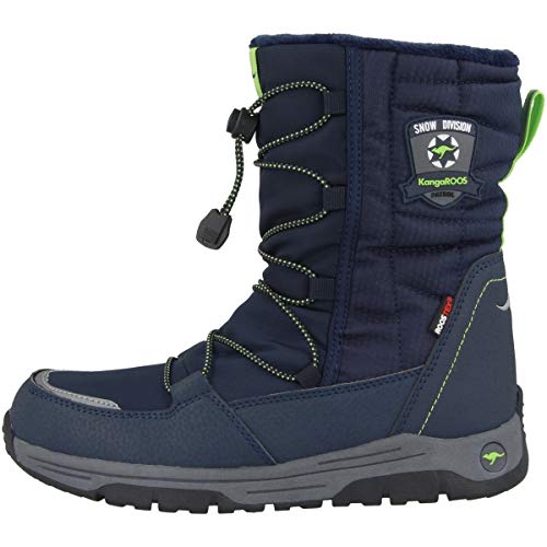 KangaROOS K-Sergeant RTX, Botas de Nieve Unisex Adulto, Azul (Dk Navy/Lime 4054), 42 EU