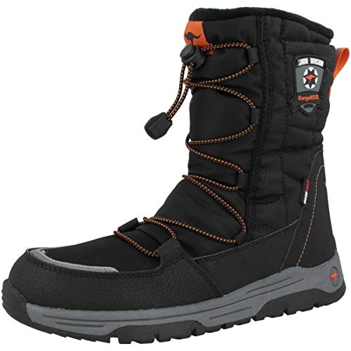 KangaROOS K-Sergeant RTX, Botas de Nieve Unisex Adulto, Negro (Jet Black/Orange 5061), 41 EU