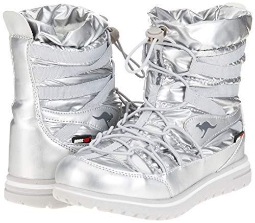 KangaROOS K-Wowi Jog RTX, Botas Plisadas Mujer, Multicolor Plateado, 42 EU