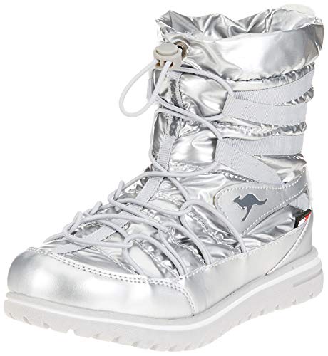 KangaROOS K-Wowi Jog RTX, Botas Plisadas Mujer, Multicolor Plateado, 42 EU