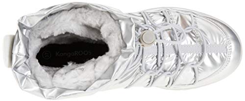 KangaROOS K-Wowi Jog RTX, Botas Plisadas Mujer, Multicolor Plateado, 42 EU