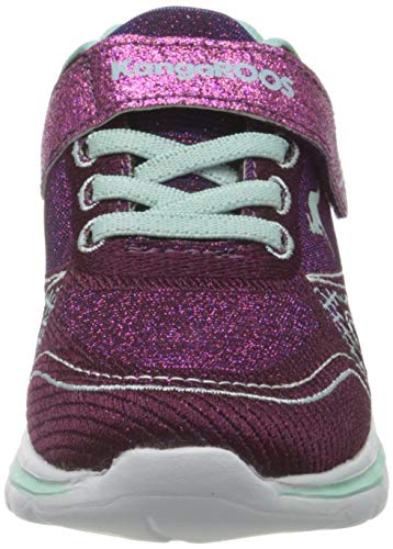 KangaROOS KangaGirl EV II, Zapatillas para Niñas, Dk Berry Mint, 34 EU