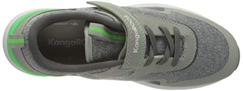 KangaROOS KD-Gym EV, Zapatillas, Vapor Grey Neon Green 2198, 34 EU