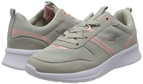 KangaROOS Kf-a Voge, Zapatillas Mujer, Gris (Vapor Grey/Frost Pink 2063), 38 EU