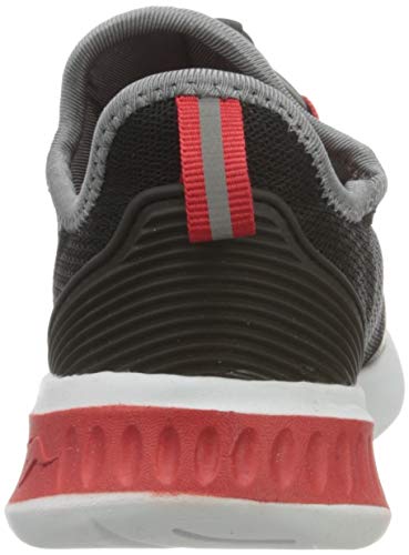KangaROOS KL-Tech, Zapatillas, Jet Black Fiery Red 5053, 29 EU