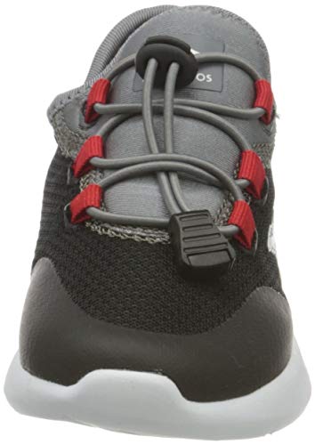 KangaROOS KL-Tech, Zapatillas, Jet Black Fiery Red 5053, 29 EU