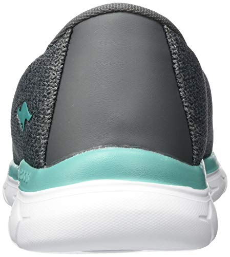 KangaROOS KN-Slip, Zapatillas Mujer, Gris y Turquesa, 37 EU