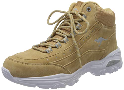 KangaROOS KW-Snug, Zapatos para Nieve Mujer, Beige Vapor Grey, 38 EU