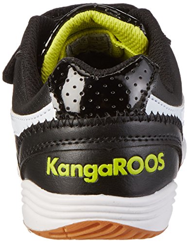 KangaROOS Power Court, Zapatillas, Black/White/Lime 508, 28 EU