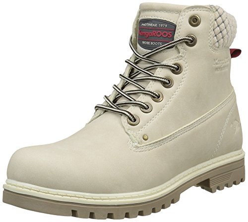 KangaROOS Riveter W I, Botas Desert Mujer, Blanco Crudo, 39 UE