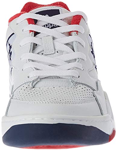 Kappa Authentic 222 KOMPO 1, Zapatillas Deportivas Unisex Adulto, White Blue Marine, 44 EU