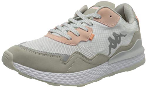 Kappa Laverton, Zapatillas Unisex Adulto, 1021 White/Rosa, 37 EU