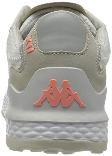 Kappa Laverton, Zapatillas Unisex Adulto, 1021 White/Rosa, 37 EU