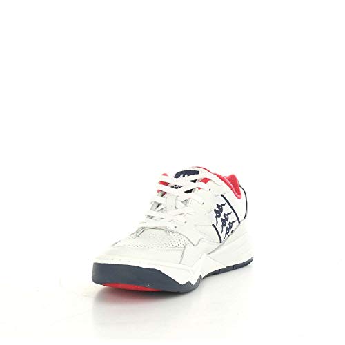 Kappa zapato de hombre Mod. 3031l40 White Blue marinas, Arancione, 46