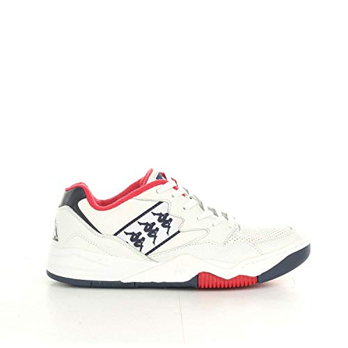 Kappa zapato de hombre Mod. 3031l40 White Blue marinas, Arancione, 46