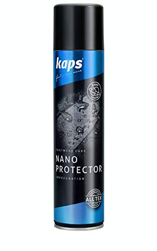 Kaps Nano Protector - Spray Repelente al Agua y la Suciedad para Zapatos de Tela, Cuero, Ante y Nobuk - Aerosol Protector de Calzado (200 ml - 6.76 fl. Oz.)