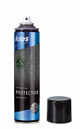 Kaps Protector - Spray Protector para Calzado - Aerosol Impermeable para Botas y Zapatos de Cuero y Tela - Sin Flúor ni PFC (400 ml - 13.52 fl. Oz.)