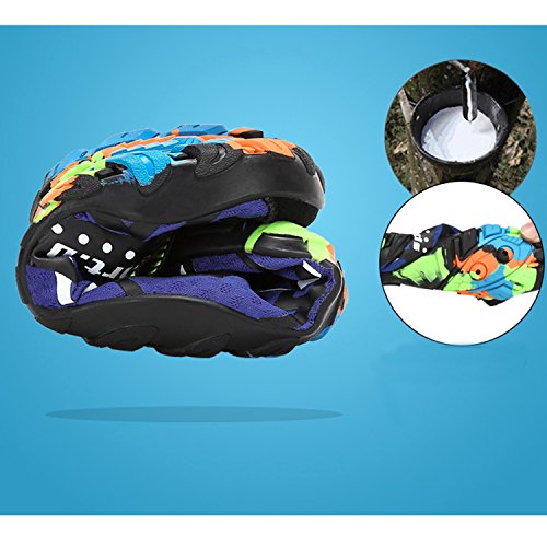 katliu Zapatos de Agua Mujer Hombre Escarpines para Surf Piscina Playa Yoga Deportes Acuáticos,Negro Rose Red,37 EU