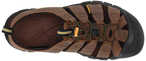 Keen - Sandalias de cuero para hombre, Marrón (Bison), 44