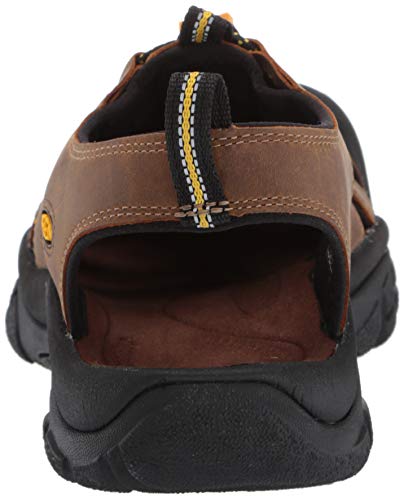 Keen - Sandalias de cuero para hombre, Marrón (Bison), 44