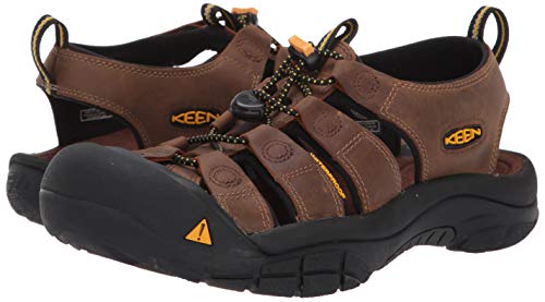 Keen - Sandalias de cuero para hombre, Marrón (Bison), 44