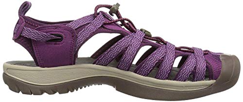 Keen Whisper, Sandalias de Senderismo Mujer, Rosa (Grape Kiss/Grape Wine Grape Kiss/Grape Wine), 36 EU