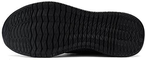 Kefuwu Zapatos de Running para Hombre Transpirables Aire Libre y Deportes Correr Asfalto Casual para Deportivas de Malla（Amarillo Negro 41）