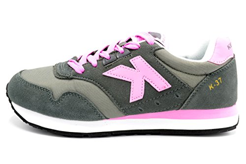 Kelme K-37 Grafito/Rosa - Zapatilla Retro Running (41)