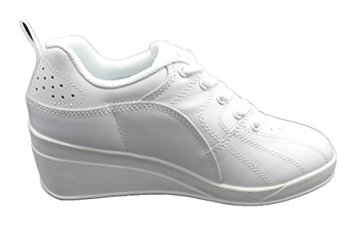 Kelme New Patty Blanca - Deportivo de Cordones con cuña (39)