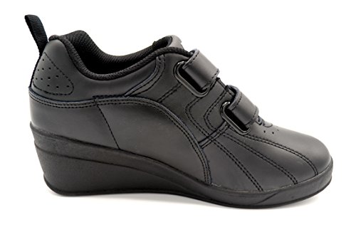 Kelme New Patty V Negro- Deportivo de Velcro con cuña (40)