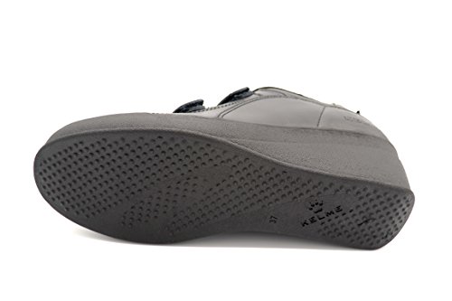 Kelme New Patty V Negro- Deportivo de Velcro con cuña (40)