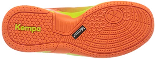 Kempa Attack 2.0 Junior, Zapatillas de Balonmano Unisex Adulto, Multicolor (Fluor Orange/Fluor Gelb 02), 37 EU